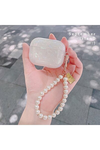 BURDEM Bb to Anti-Knock Plastic White Headphone Case Compatible with AirPods Pro