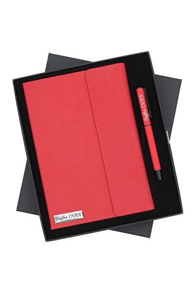 hediyerengi İsme Özel Premium Defter ve Roller Kalem Seti Tasarım Kutulu
