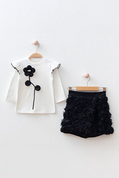 Minigimin Cicileri Mini-îmbrăcăminte pentru copii, cu detalii 3D cu trandafir...