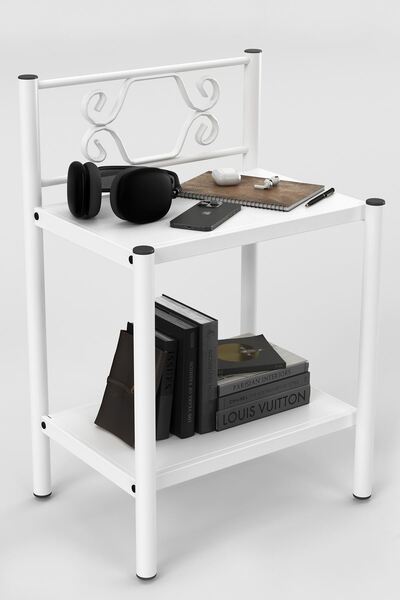 ARGİMO Leda Retro Ferforje Metal Komodin