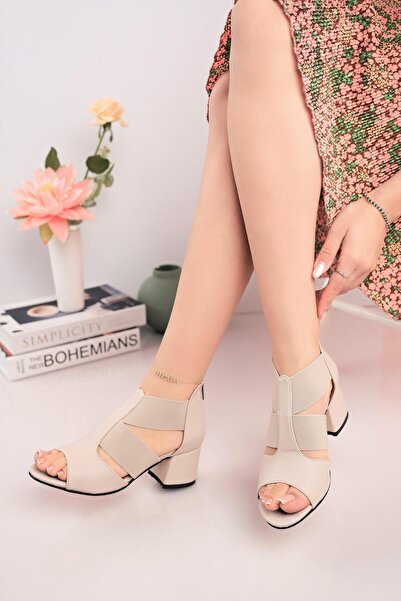 Nesil Shoes Conf 116 Ten Fermuarlı Yazlık Kadın Ayakkabı