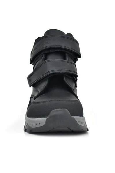 Rakerplus Trekking Genuine Leather Black Leather Velcro Boys' Boots