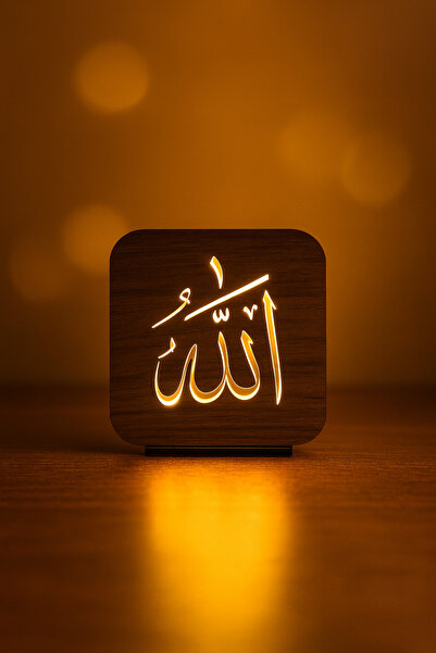 Wooden Illuminated Kids Young Adult Room Stylish Design Night Light