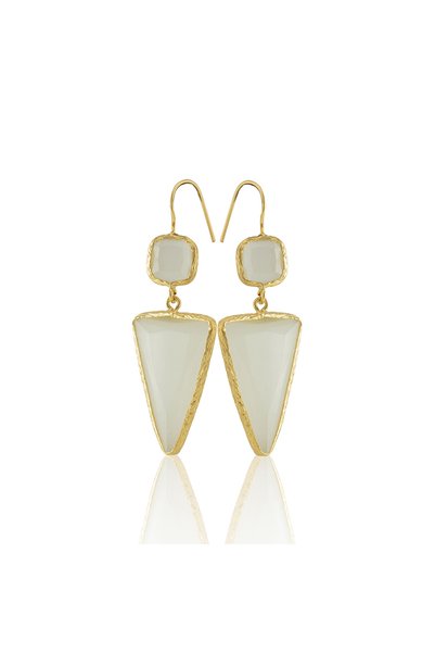 Design by Kadir Kadir Jewellery 22 Ayar Altın Kaplama Kadın Sallantılı Küpe -...