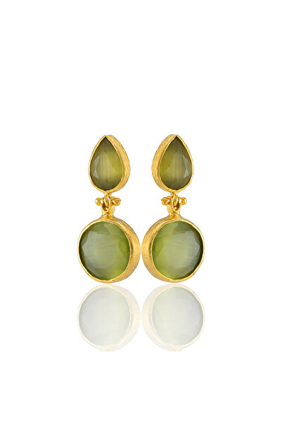 Design by Kadir Kadir Jewellery 22 Ayar Altın Kaplama Vintage Küpe -El İşçili...