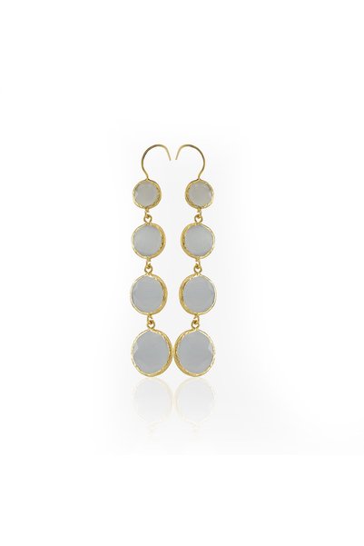 Design by Kadir Kadir Jewellery 22 Ayar Altın Kaplama Kadın Sallantılı Küpe -...