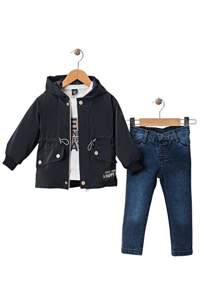 Celira Trenci 3 piese albastru bleumarin Tkm 5A,6A,7A,8A Băieți