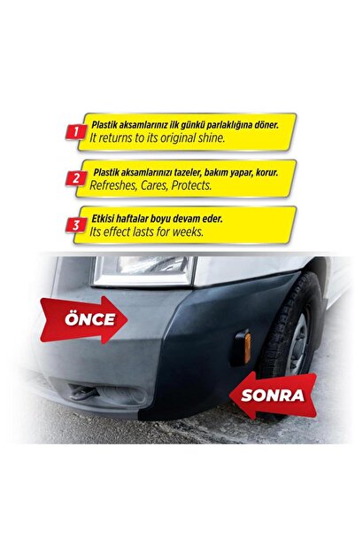 Automix Plastik Yüzey Yenileyici 500 ml – Araç İç ve Dış Plastiklerde Canlılık ve Koruma
