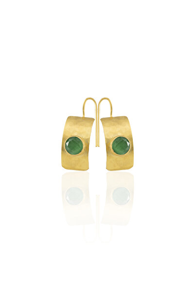 Design by Kadir Kadir Jewellery 22 Ayar Altın Kaplama Kadın Minimal Küpe -El ...