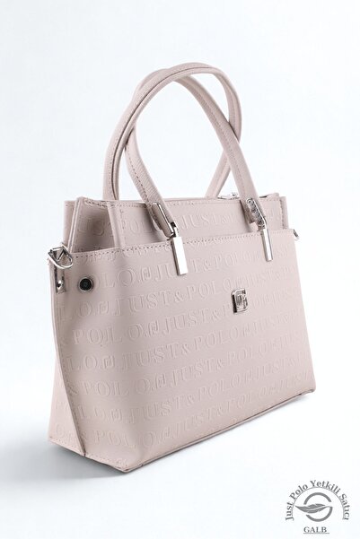 Just Polo حقيبة كتف كلاسيكية نسائية متوسطة الحجم بنمط طباعة خاصة لعيد الأم