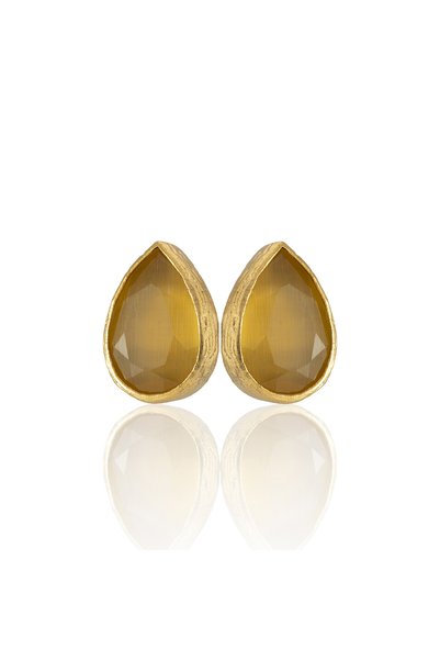 Design by Kadir Kadir Jewellery 22 Ayar Altın Kaplama Kadın Minimal Küpe -El ...