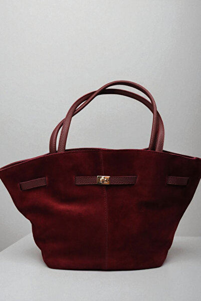 HFKY حقيبة كتف نسائية باللون العنابي. حقيبة كروس. حقيبة يد. حقيبة. حقيبة من جلد الغزال.