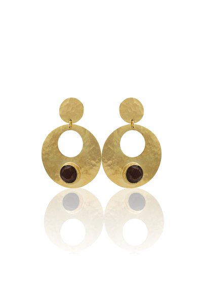 Design by Kadir Kadir Jewellery 22 Ayar Altın Kaplama Vintage Küpe -El İşçili...