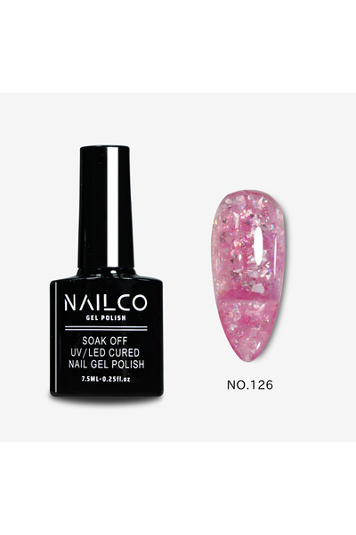 Naıl Co Uv Led Kalıcı Oje 7.5 ml Glitter Seri Nailco 126