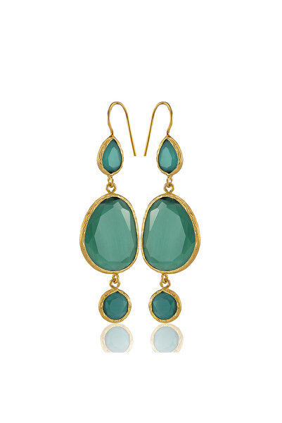 Design by Kadir Kadir Jewellery 22 Ayar Altına Kaplama Kadın Sallantılı Küpe ...