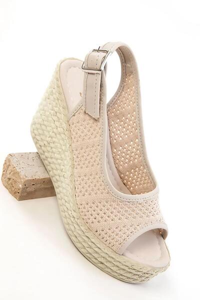 Celira Beige Women's Wedge Heeled Shoes