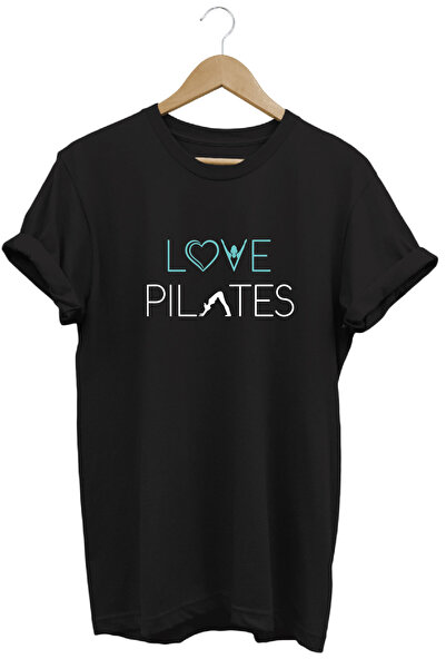 MODA Love Pilates – Αθλητικό & Casual Μπλουζάκι με στάμπα, 100% Βαμβακερό, Μα...