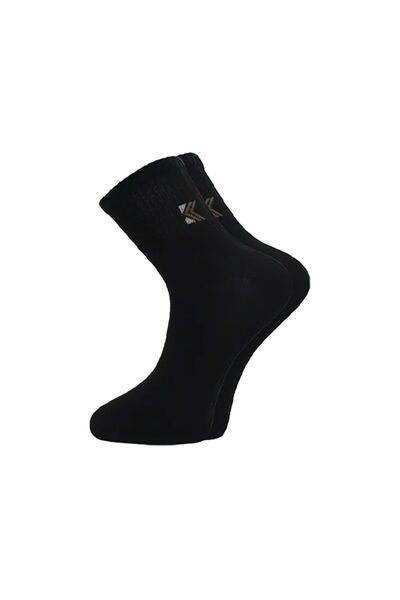 KARDEŞLER ÇORAP Men's Half Socks Tennis College Multicolored Cotton Plain Socks 4 Pack