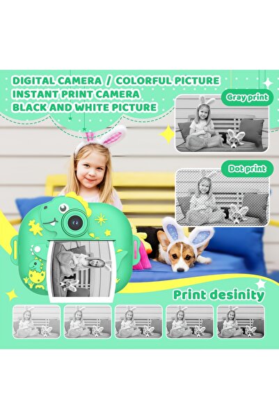 VALA Children's Camera with Printing Feature, VALA® 4K Dinosaur