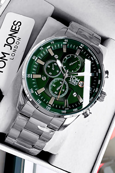 Tom Jones Lik Men's Wristwatch Waterproof Silver Color Steel Band Gtje2103C5