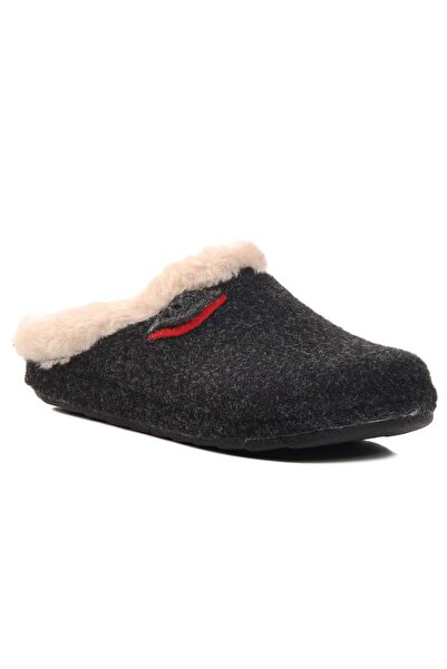 Kocamanlar Ayakkabı Bento K-9529 Home Slippers Orthopedic Women's Slippers Black