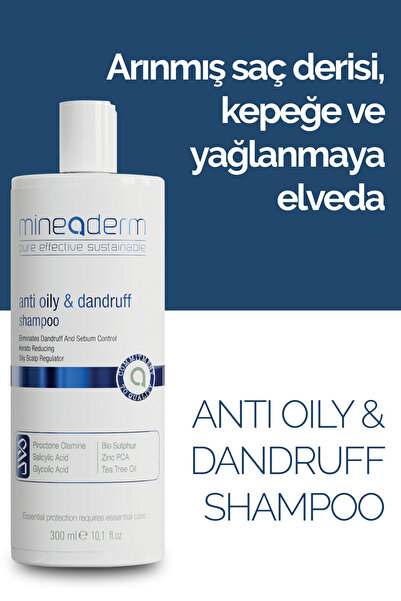 mineaderm Yağlı Saçlar İçin Kepek Önleyici Bakım Șampuanı /Anti Oily Dandruff Shampoo