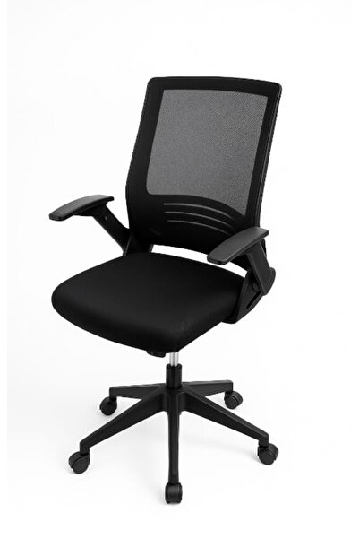 YAĞMUR OFİS Fileli Çalışma Koltuğu MONTAJLI Hazır Kollu Ofis Sandalyesi Büro ...