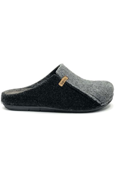 Kocamanlar Ayakkabı Bento K-63-007 Home Slippers Orthopedic Men's Slippers Gray