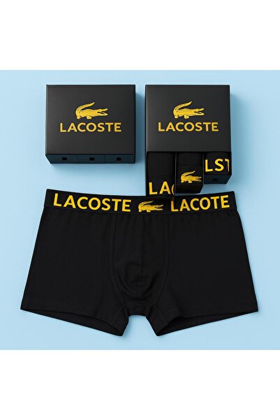 S13 Store Erkek Lacoste Boxer 3’lü