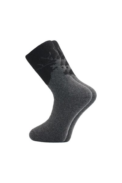 KARDEŞLER ÇORAP Men's Lambswool Thermal Wool Winter Towel Thick Multicolor Socks 4 Pack