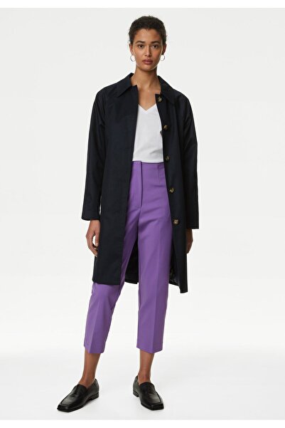 Marks & Spencer Slim Fit Yüksek Bel Crop Pantolon