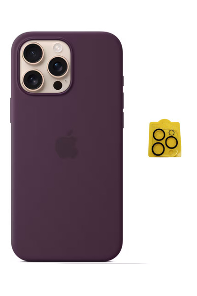 OEM Θήκη Apple από σιλικόνη με MagSafe για iPhone 16 Pro Max, μοβ