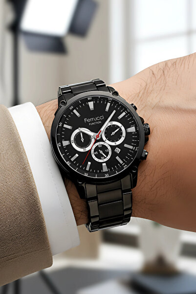 Ferrucci Function Erkek Kol Saati Çelik Kordon Çelik Kasa 3 ATM Suya Dayanıklılık