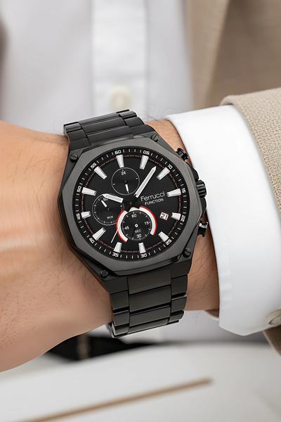 Ferrucci Function Erkek Kol Saati Çelik Kordon Çelik Kasa 3 ATM Suya Dayanıklılık zmfer046