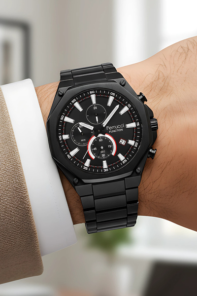 Ferrucci Function Erkek Kol Saati Çelik Kordon Çelik Kasa 3 ATM Suya Dayanıklılık zmfer046