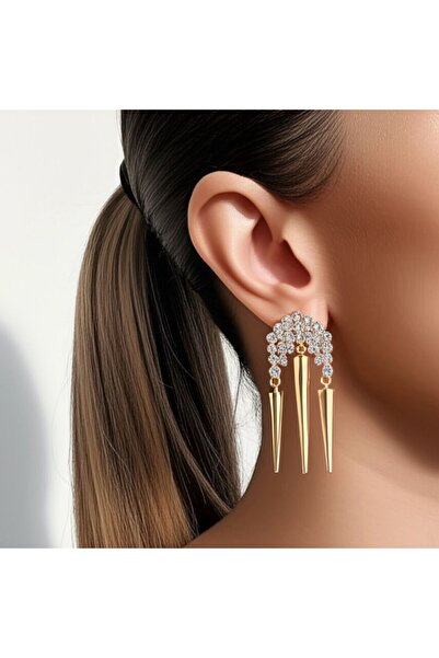 Sense of Atelier أقراط صغيرة مرصعة بالأحجار