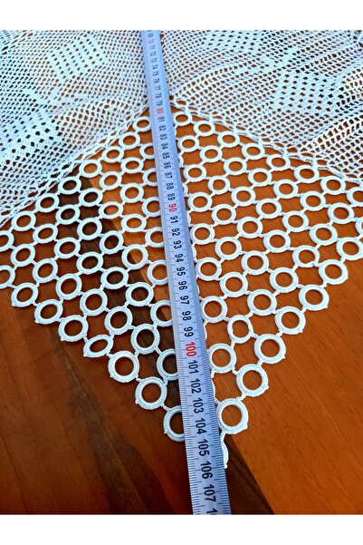 yörük tuhafiye 100 см дантелена покривка за маса - ръчно изработена и покривка за масичка