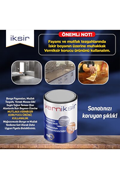 Eser Boya İksir Su Bazlı Evsel Dönüşüm Boyası - Beyaz (MOBİLYA - FAYANS - TEZGAH - DOLAP- PLASTİK - CAM)