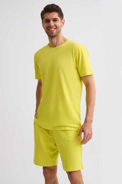 THERECOLOR Organic Cotton Short Sleeve Yellow T-Shirt - Men