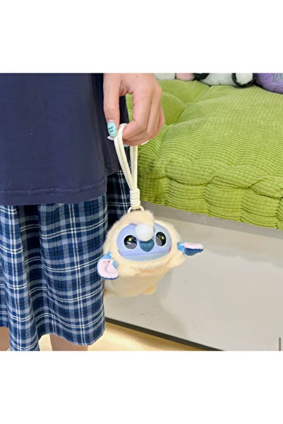 synshop Stitch Stiç Kuala Labubu Peluş Askılı Kalemlik Kalem Kutusu Oyuncak Çanta Cüzdan Makyaj Çantası