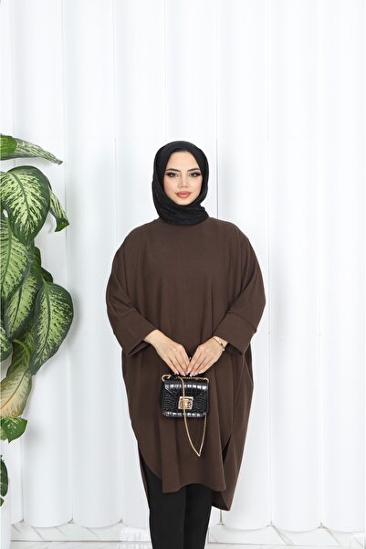 NİSUM MODA Bat Love Ribbed Tunic