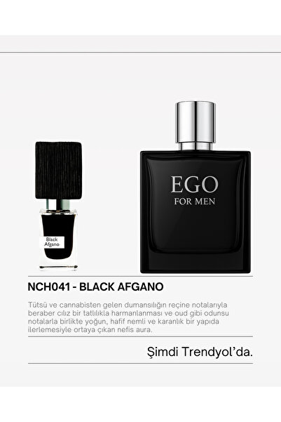 homeartplus N041 - Ego 50 ml ( BLAK AFGANO ) Nish Kalite Erkek Parfüm