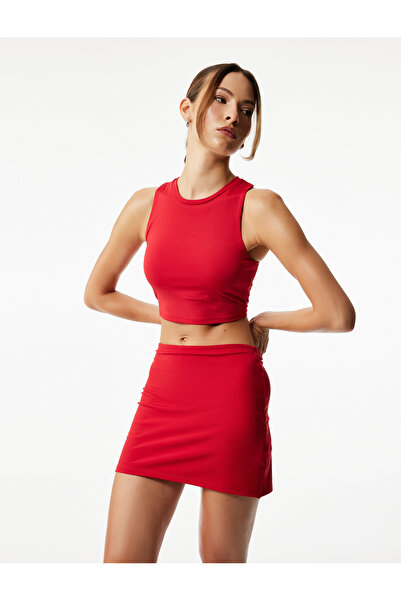 Koton Halter Neck Slim Fit Sleeveless Sports Bra