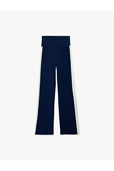 Koton Αθλητικό κολάν από ύφασμα Interlock με λεπτομέρεια με ρίγες