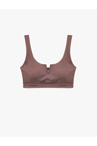 Koton Αμάνικο αθλητικό σουτιέν με λαιμόκοψη V