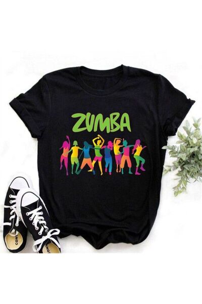MAGORS Zuma Dance Printed - Tricou de damă supradimensionat din bumbac cu mân...