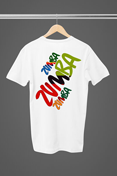 MAGORS I LOVE ZUMBA DANS BASKILI BİSİKLET YAKA PAMUKLU KISA KOLLU REGULAR KALIP KADIN TSHIRT