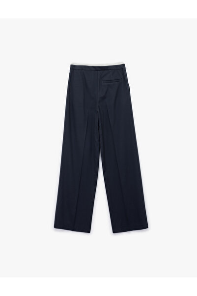 Koton Ekstra Kumaş Detaylı Beli Bağlamalı Cepli Geniş Paça Baggy Pantolon