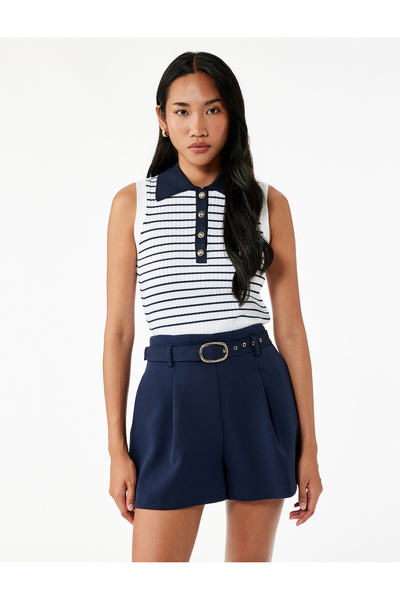 Koton Pile Detaylı Kemer Detaylı Mini Şort