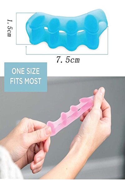 Arabest Silicone Toe Separators, 5-Hole, Corrects Thumb Eversion